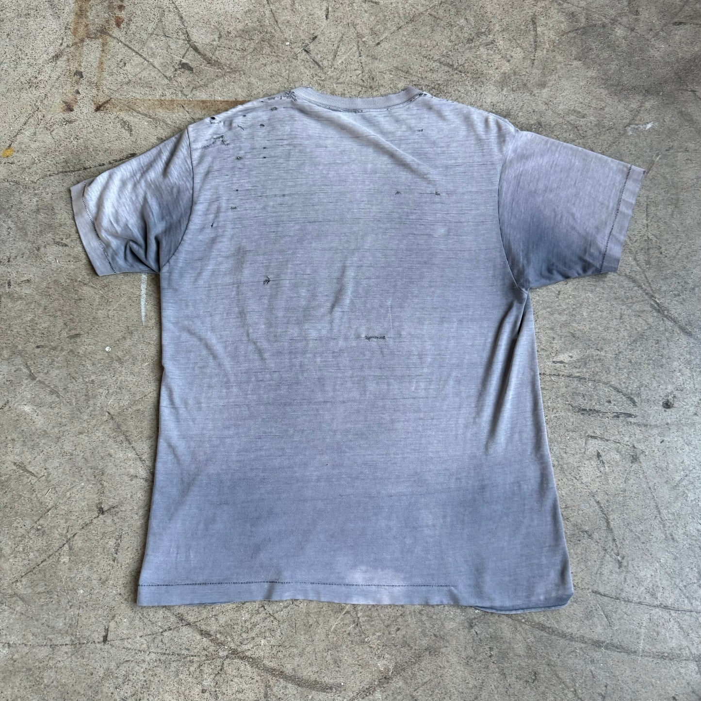 1970S FADED GRAY BLANK SHIRT