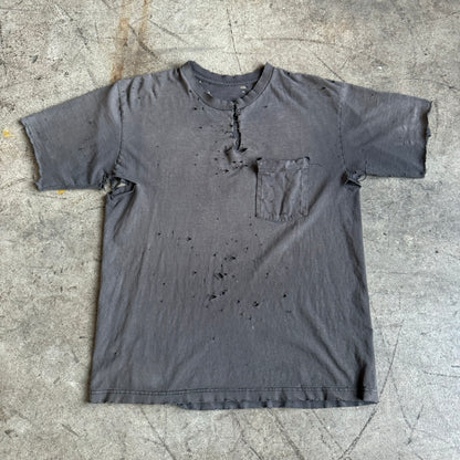 1980S THRASHED BLACK TEE SHIRT