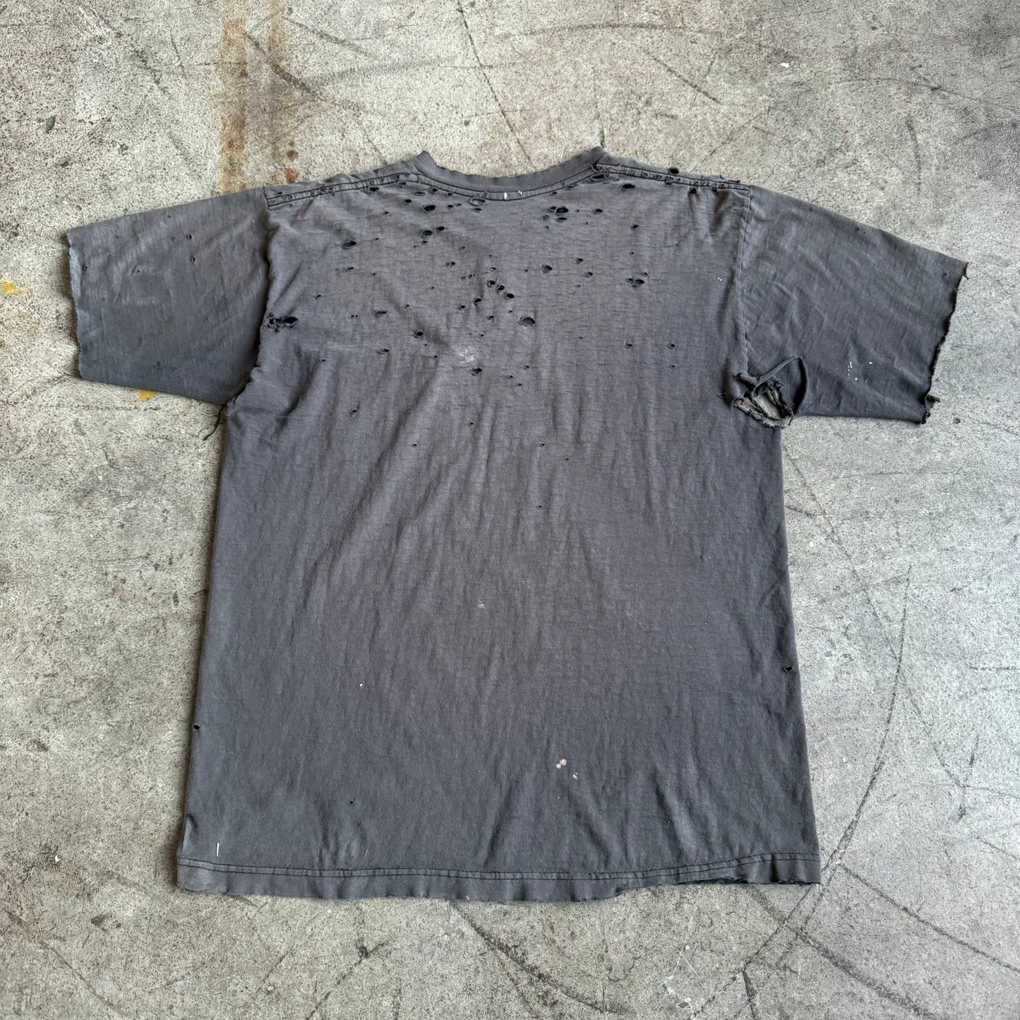 1980S THRASHED BLACK TEE SHIRT