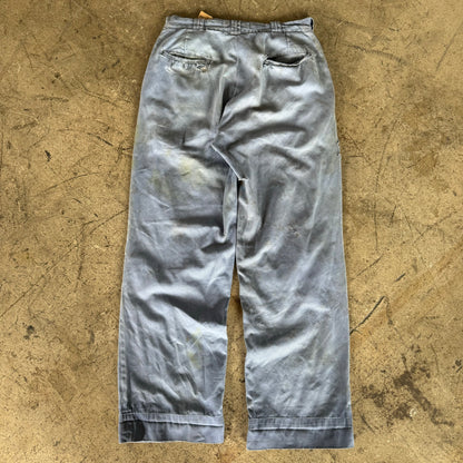 1950S REPAIRED BLUE CHINOS