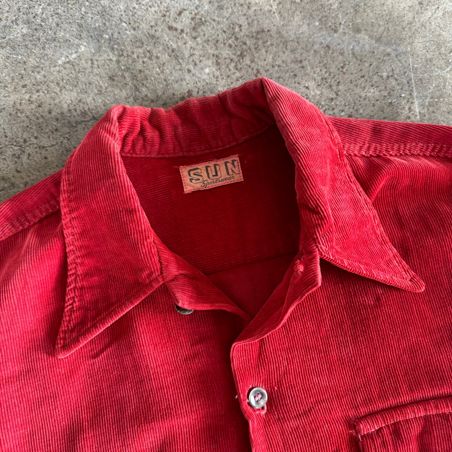 1940S CORDUROY SUN SHIRT (L)