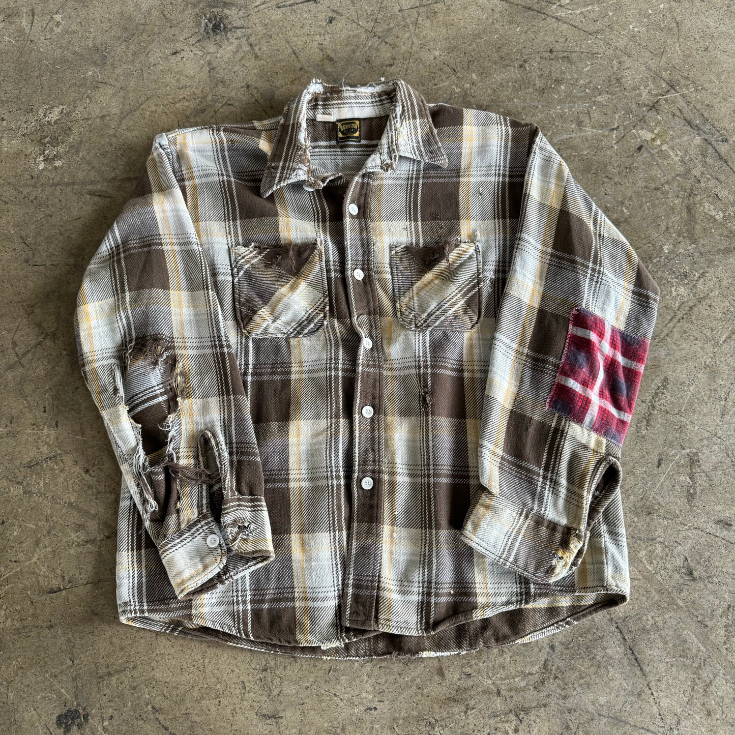 1950S REPAIRED FLANNEL