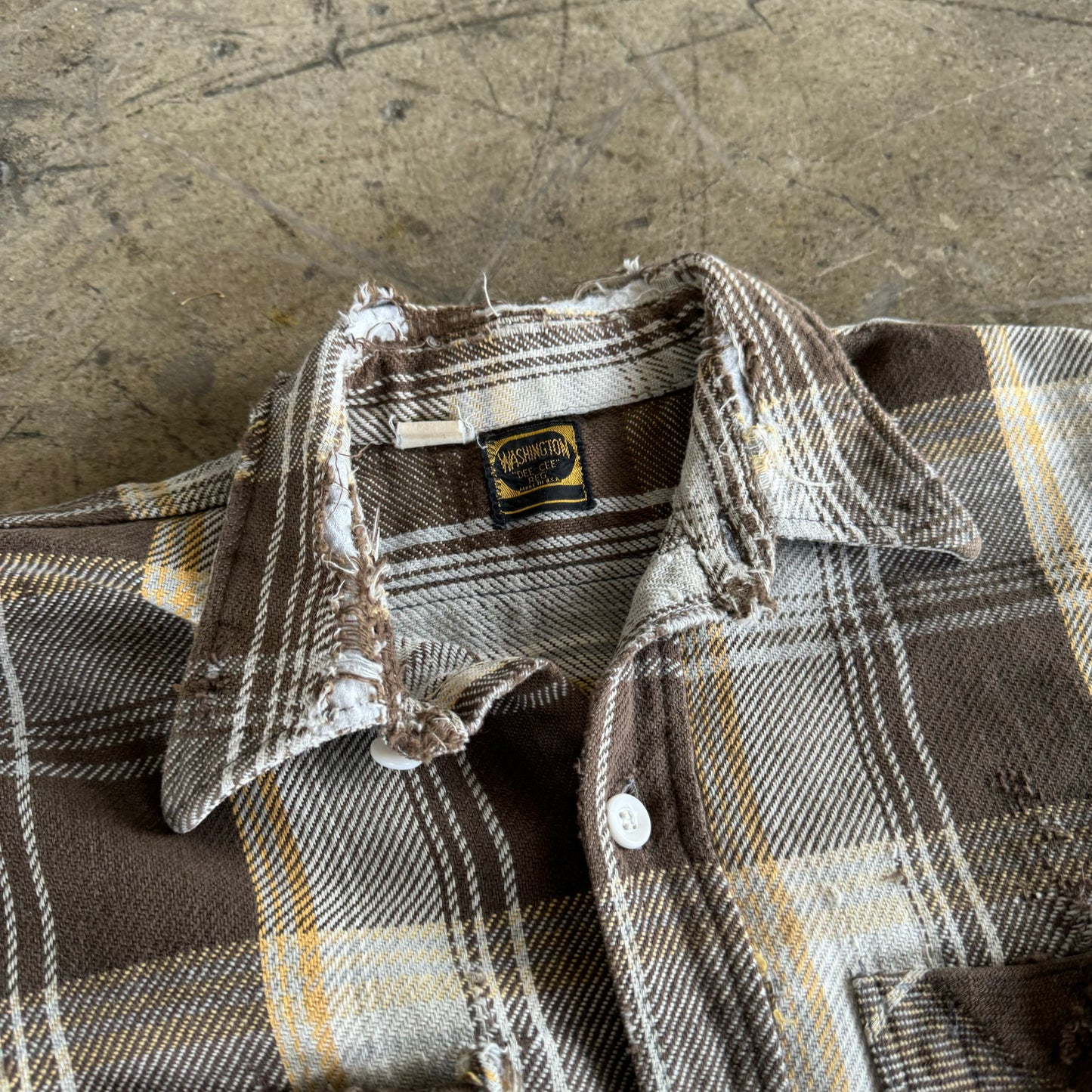 1950S REPAIRED FLANNEL