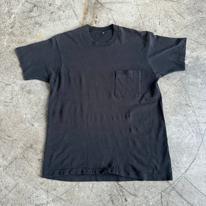 1970S BLACK POCKET TEE