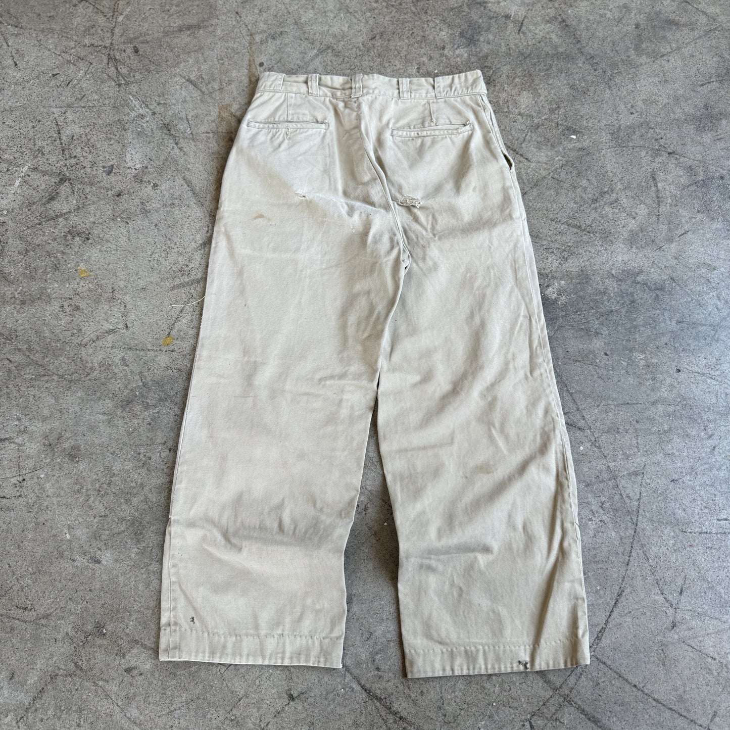 1950S DOUBLE KNEE CHINOS