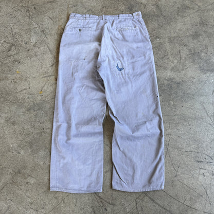 1940S GRAY REPAIRED CHINOS