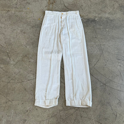 1940S WHITE CHINOS