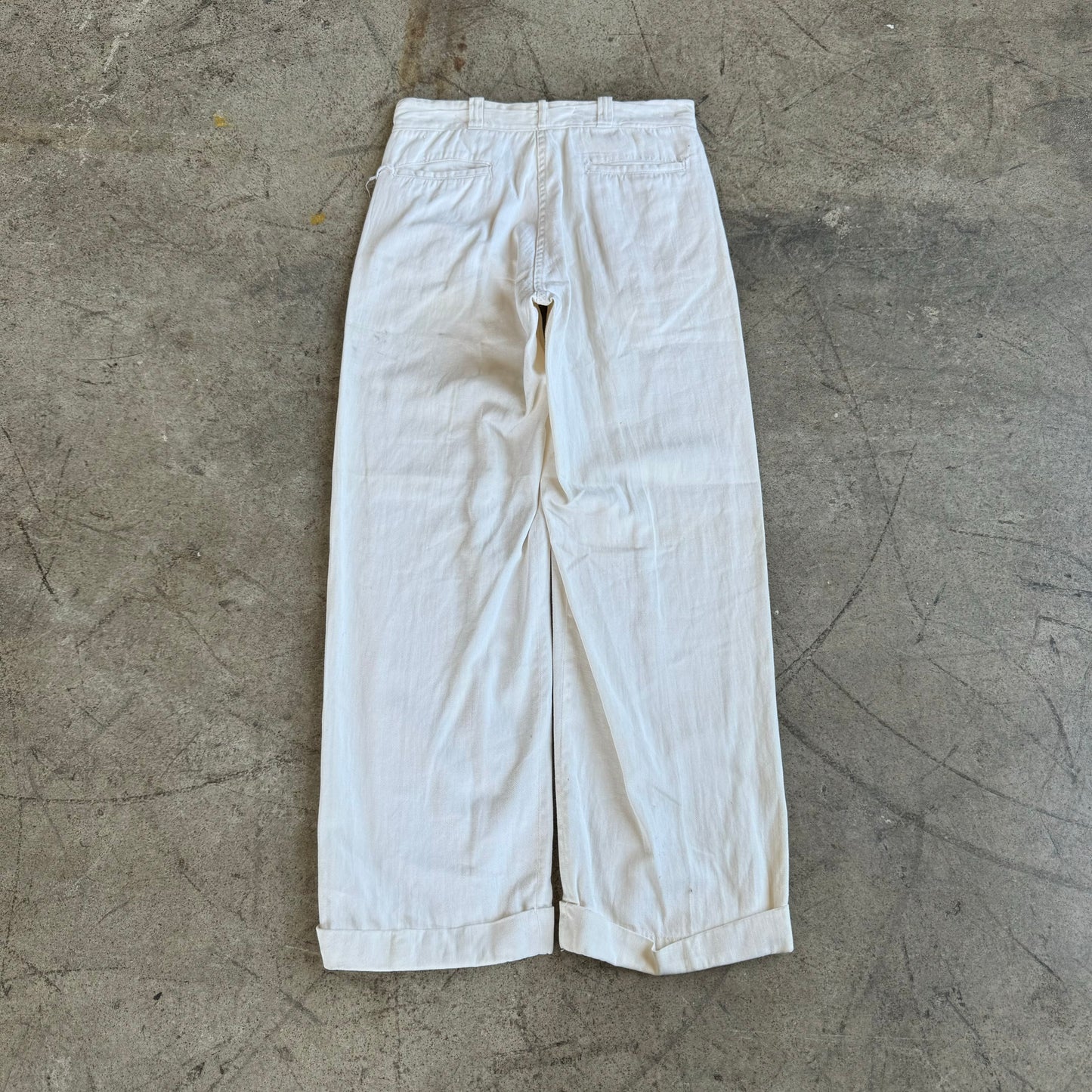 1940S WHITE CHINOS