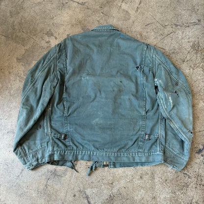 1950S THRASHED OSH-KOSH CROPPED WORK JACKET (XL)