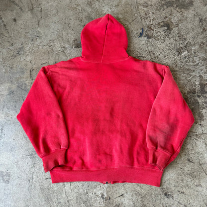 1950S FADED THERMAL ZIP-UP HOODIE