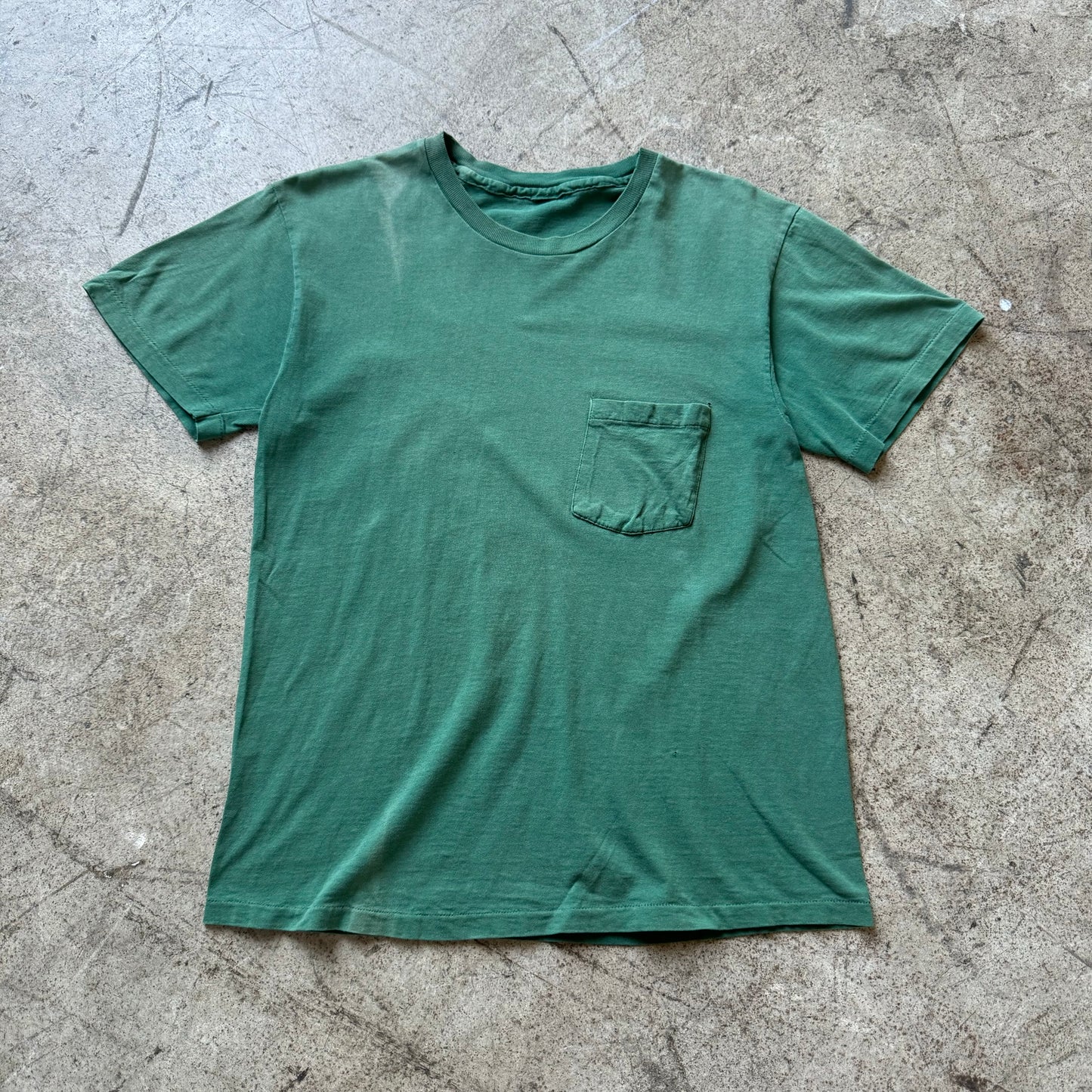 1960S GREEN POCKET TEE