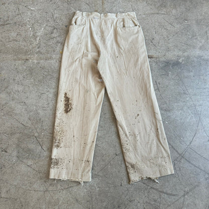 1940S OIL SPLATTERED MILITARY CHINOS (33)