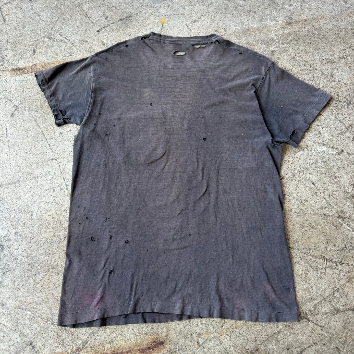 1970'S FADED BLACK POCKET TEE