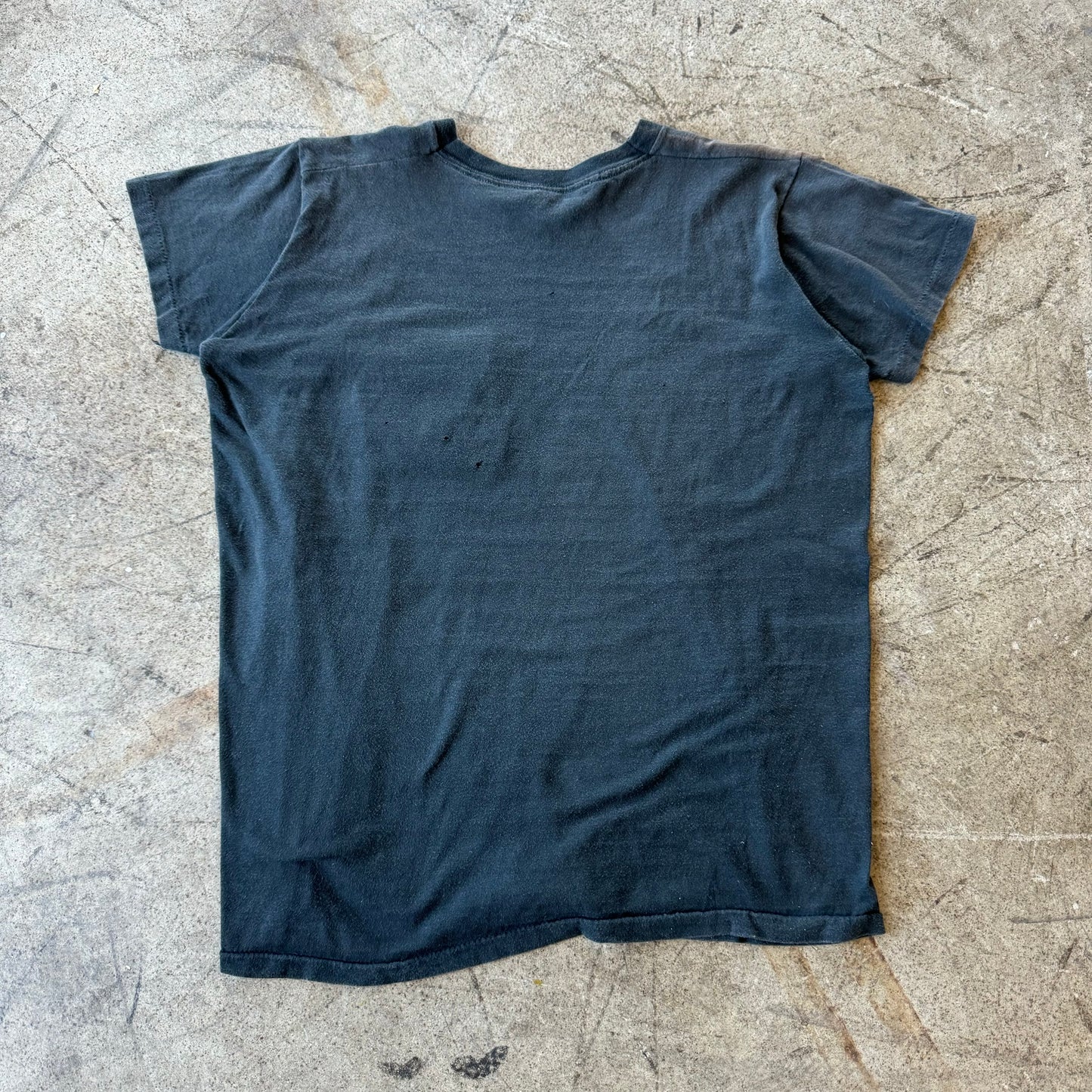 1970'S FADED BLACK POCKET TEE