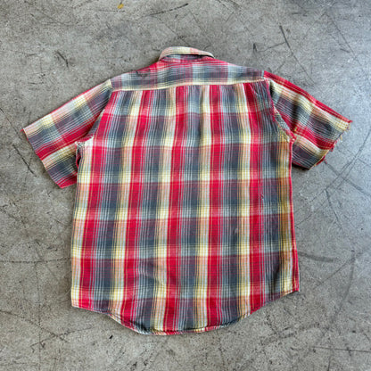 1960'S CHOPPED WOVEN COTTON FLANNEL