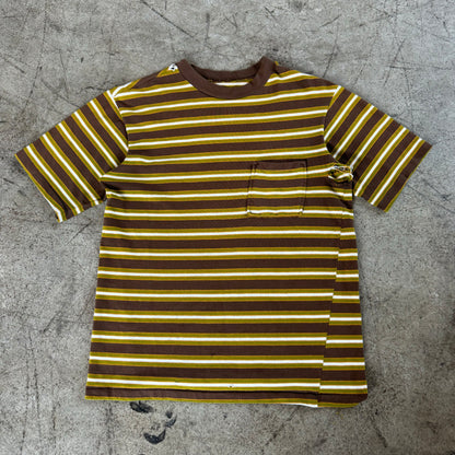 1970'S COTTON STRIPED POCKET TEE