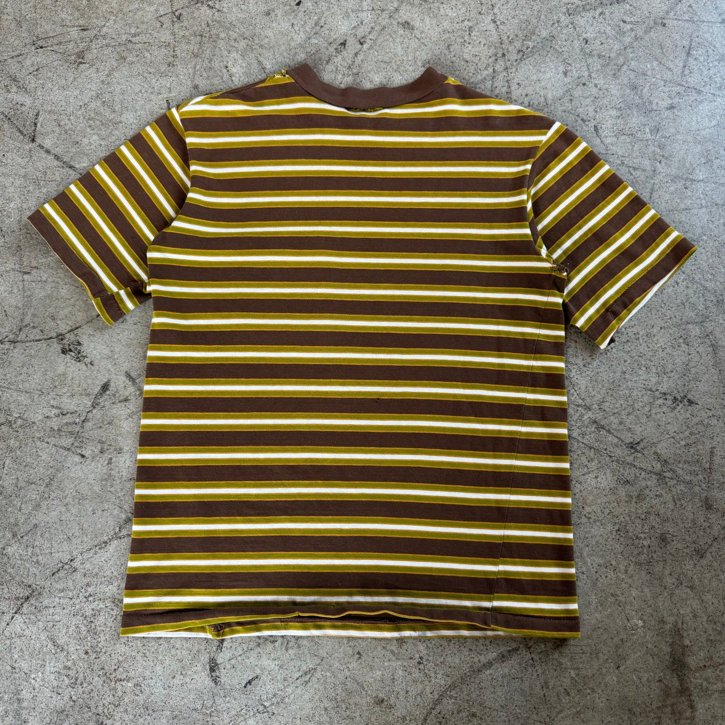 1970'S COTTON STRIPED POCKET TEE