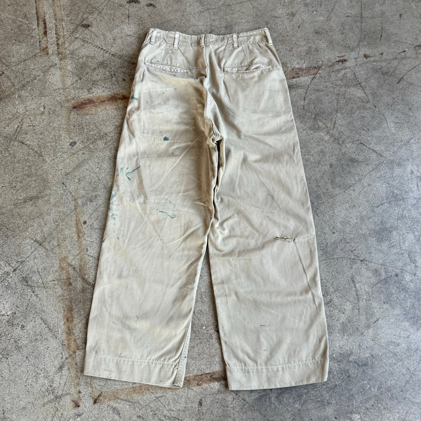 1940'S WW2 PAINTED CHINOS (28)