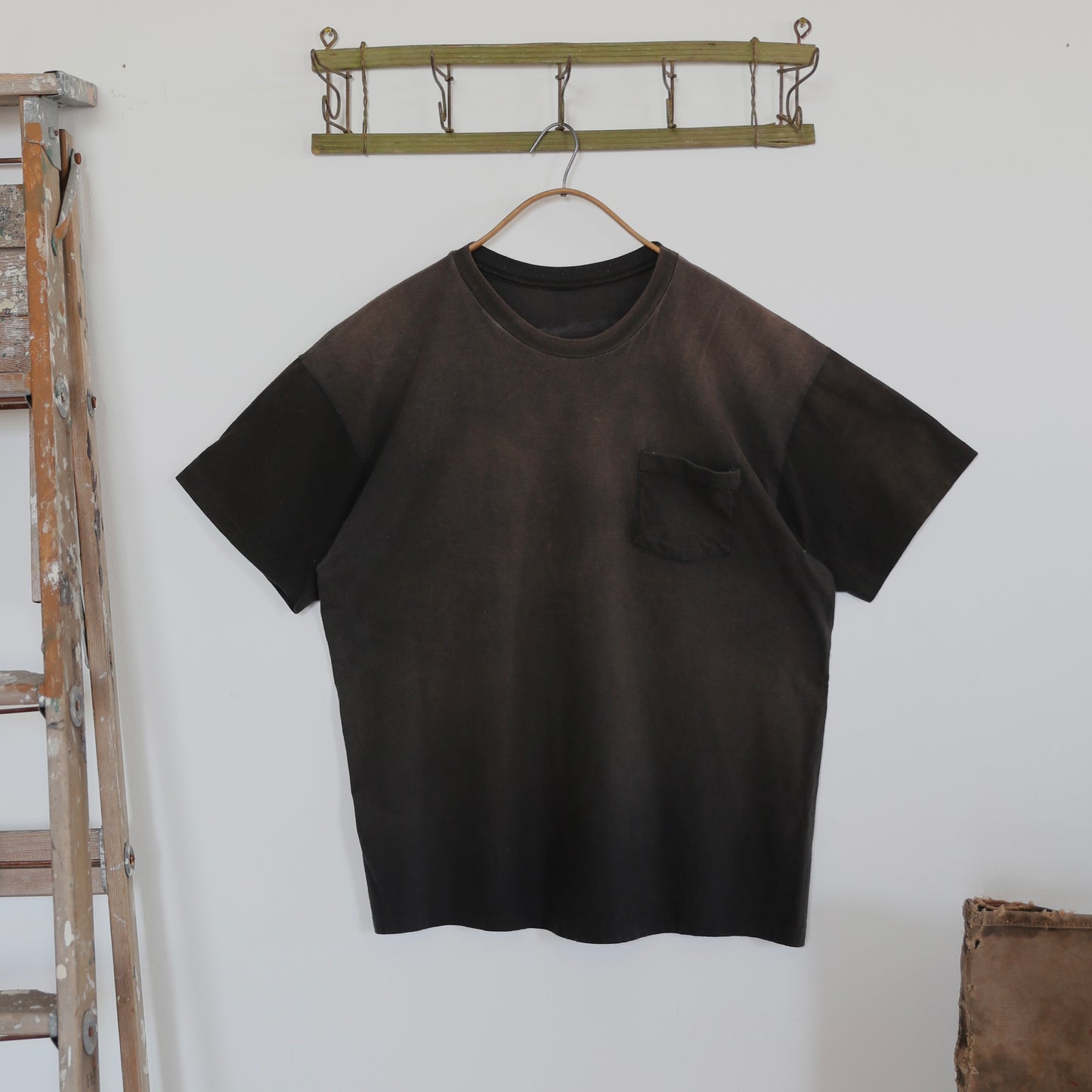 1970S BLACK FADED BLANK TEE