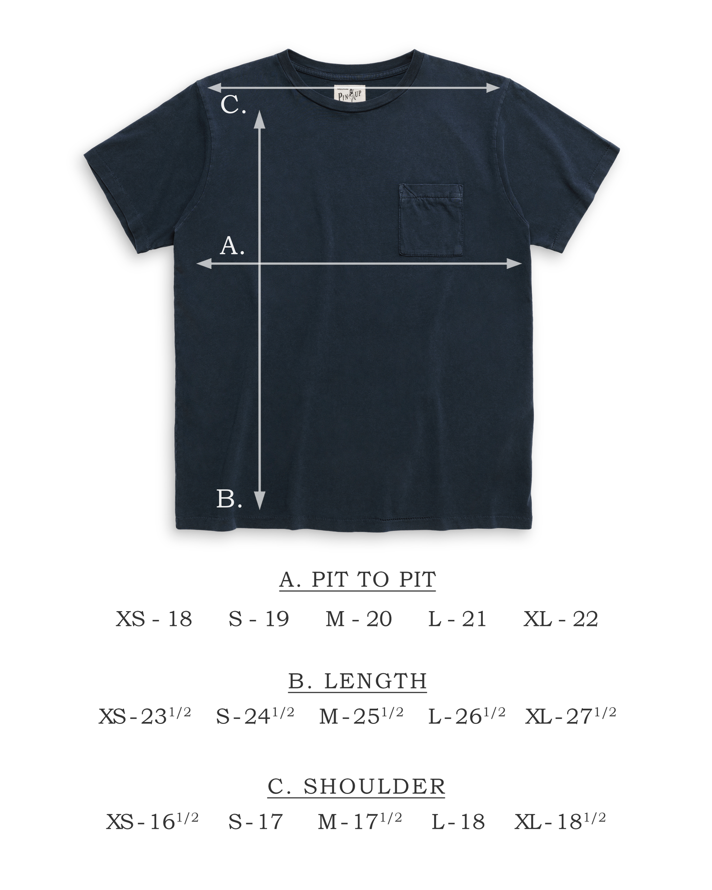 POCKET TEE - NAVY