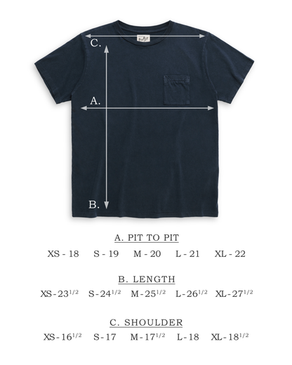 POCKET TEE - NAVY